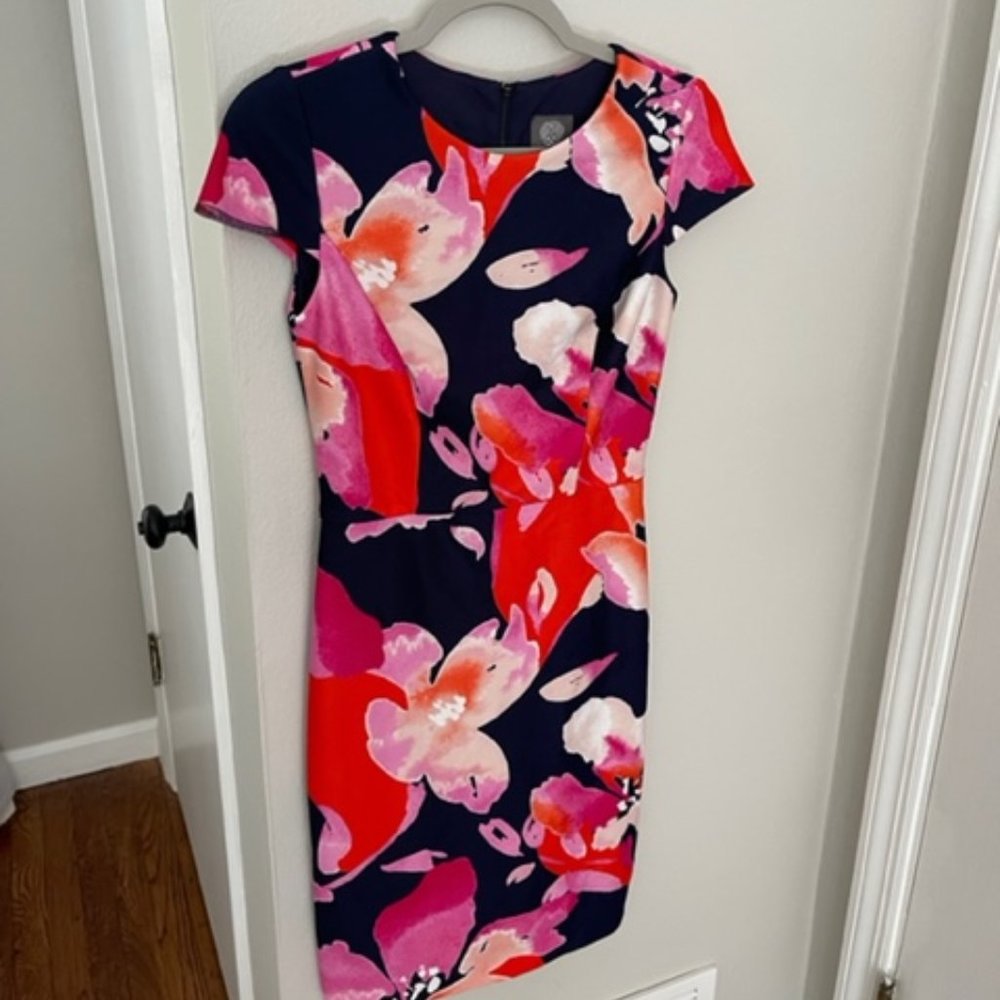Vince Camuto Bodycan Floral Dress, Size 2